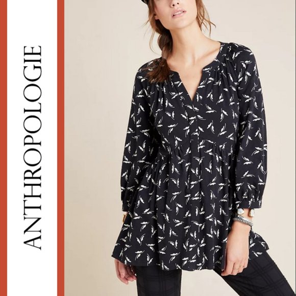 Anthropologie/Maeve | 'Winona' Babydoll Tunic Top - Picture 1 of 13